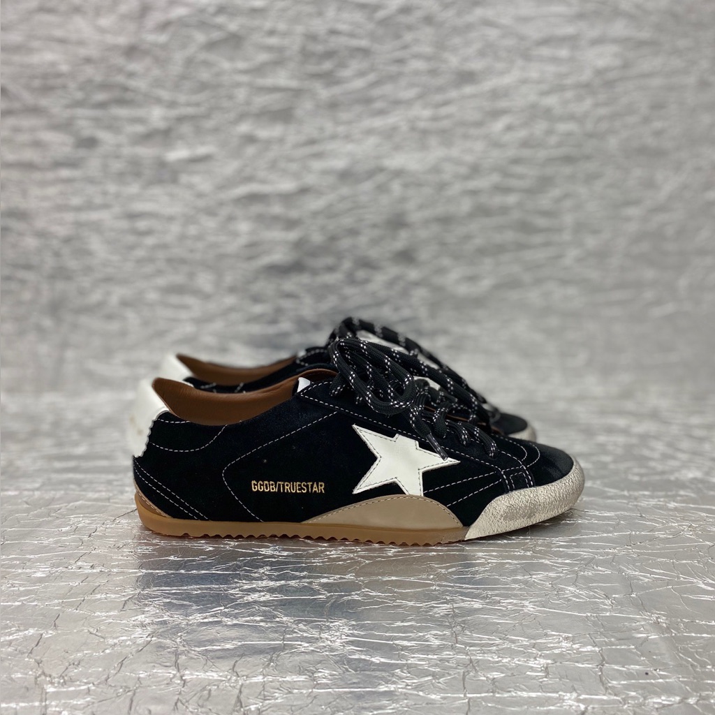 Golden Goose Black Suede Star-Detail Sneakers
